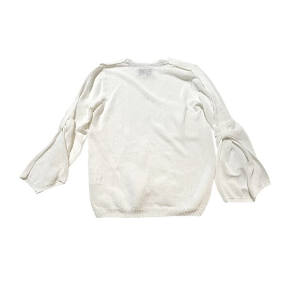 Brochu Walker Palmas Vee White Sweater XS Salt Water NWT - Picture 8 of 16